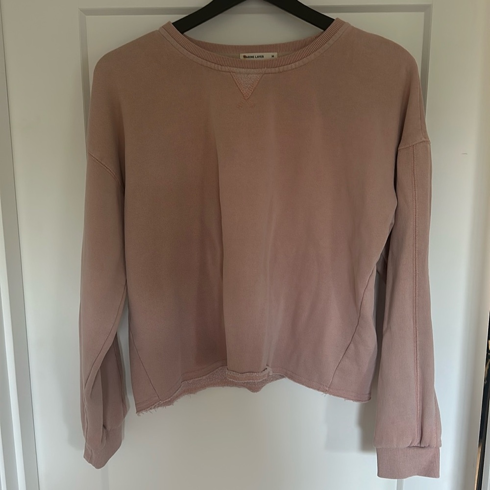 Marine layer pink sweater